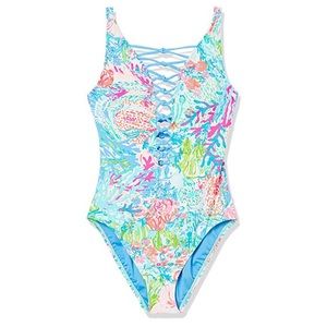 Lilly Pulitzer Isle One Piece Fish my Wish print